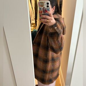 Wilfred Free oversized hooded shacket